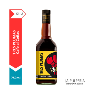 Tres plumas Café Coñac X1 750