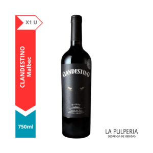 Clandestino Malbec x1 750